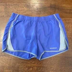 Patagonia Women's Athletic Shorts in Blue and Gray